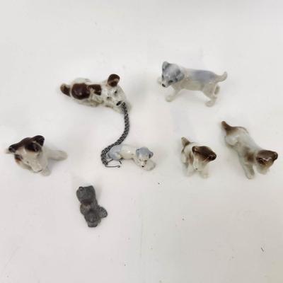 VINTAGE DOG MINIATURE FIGURINE BUNDLE #2