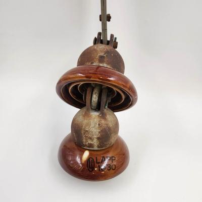ANTIQUE PORCELAIN & METAL INSULATORS - PULLED OFF 71 & TOPEKA BLVD IN TOPEKA KS