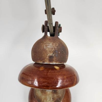 ANTIQUE PORCELAIN & METAL INSULATORS - PULLED OFF 71 & TOPEKA BLVD IN TOPEKA KS