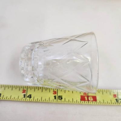 VINTAGE FOSTORIA GLASS DIAMOND PATTERN SHOT GLASS