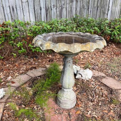 Concrete Bird Bath