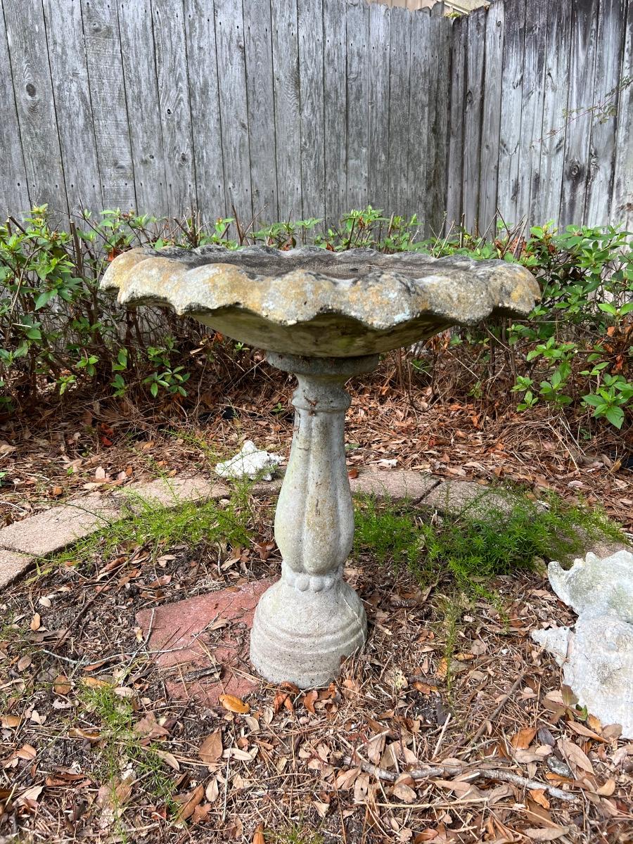 Concrete Bird Bath