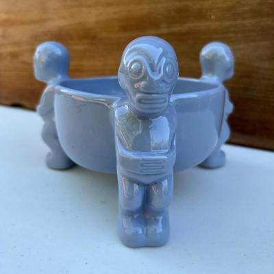 TEPECO Blue Tiki Man Bowl
