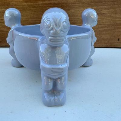 TEPECO Blue Tiki Man Bowl