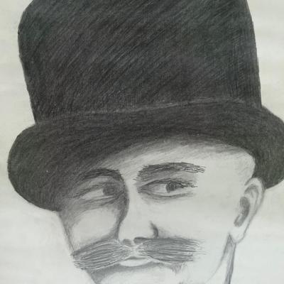 Charlie Chaplin Pencil Sketch DEETEED