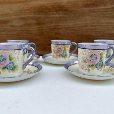 JAPANESE PORCELAIN LUSTER TEA SET