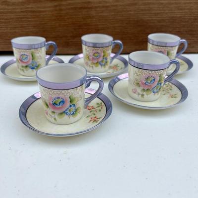 JAPANESE PORCELAIN LUSTER TEA SET