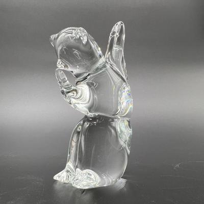 FM RONNEBY SWEDEN Elaphant & Clear Glass Squirel