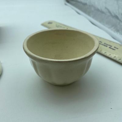 Made in Italy bowl and no markings bowl