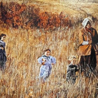 "Some must push, some must pull". Giclee canvas print