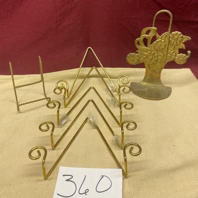 Brass Tone Picture Hangers