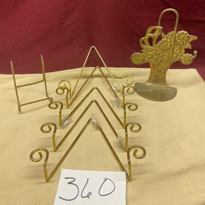 Brass Tone Picture Hangers
