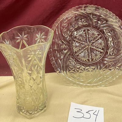 Vintage Vase and Plate