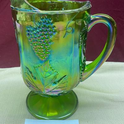 Rare Indiana Carnival Glass Pitcher