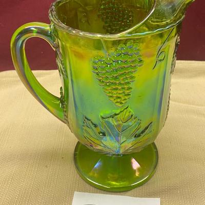 Rare Indiana Carnival Glass Pitcher