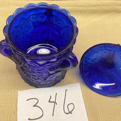 Cobalt Blue Dish w/Lid