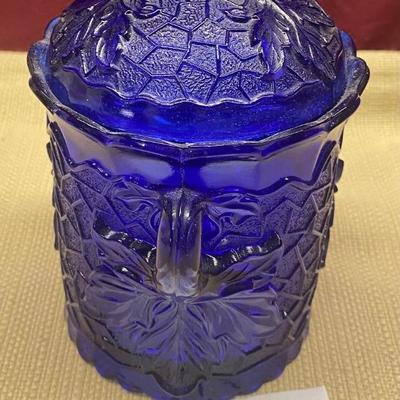 Cobalt Blue Dish w/Lid