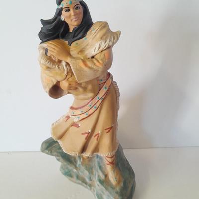 Native American Woman with baby -