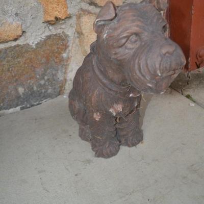 LOT 606. CONCRETE DOG YARD DECOR
