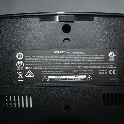 LOT 609  BOSE SOLO TV SOUND SYSTEM MODEL # 410376
