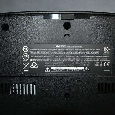 LOT 609  BOSE SOLO TV SOUND SYSTEM MODEL # 410376