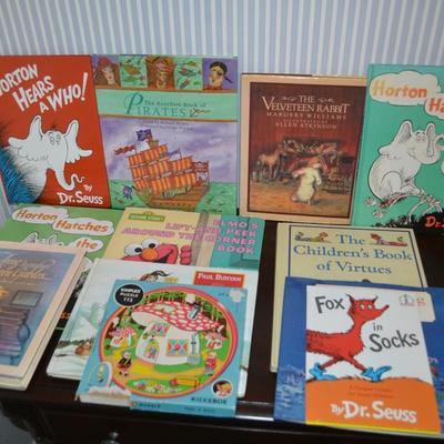 LOT 631.  ELEVEN KIDS BOOKS AND ONE PUZZLE
