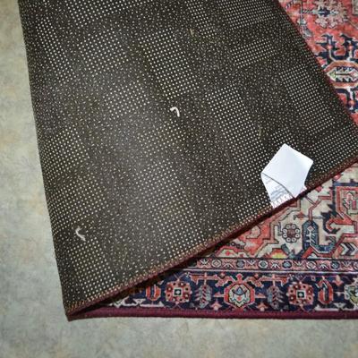 LOT 662:   CABINET AND FLOOR MAT (LOOK A LIKE SILK RUG)