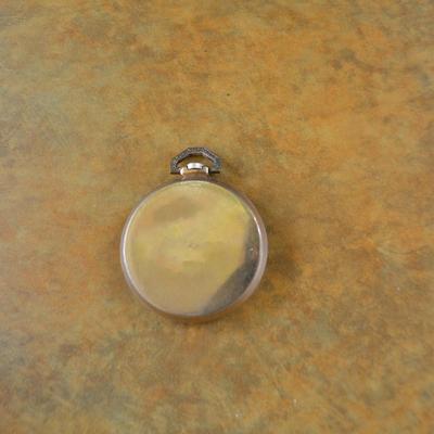 LOT 664. BULOVA POCKET WATCH NO CRYSTAL AND NOT RUNNING