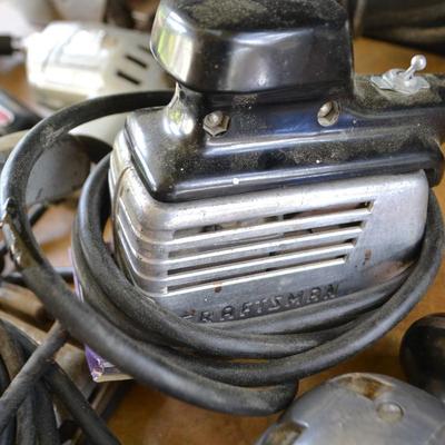 LOT 677. VINTAGE HAND POWER TOOLS AND PLANE