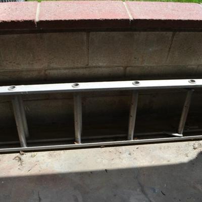 LOT 682. TWO ALUMINUM LADDERS