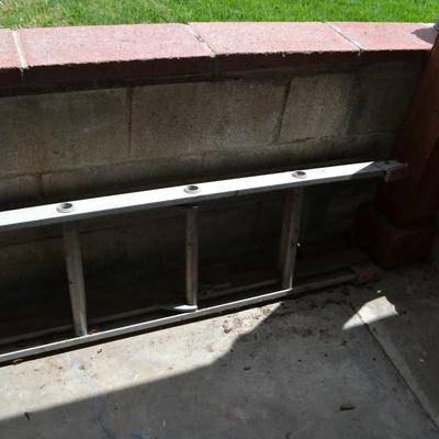 LOT 682. TWO ALUMINUM LADDERS