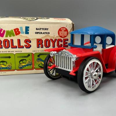 Vintage Tumble Battery Operated Rolls Royce Kids Toys Hong Kong