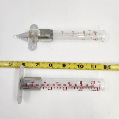 GLASS RAIN GAUGE DOUBLE BUNDLE