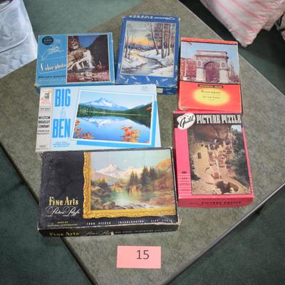Lot of Vintage Puzzles