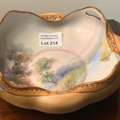 Antique Hand Painted Nippon Serving Tray - LOT 214
