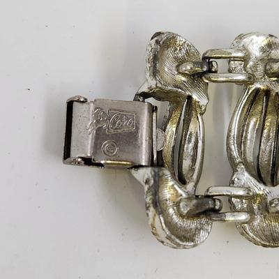 VINTAGE CORA SILVERTONED LINK BRACELET