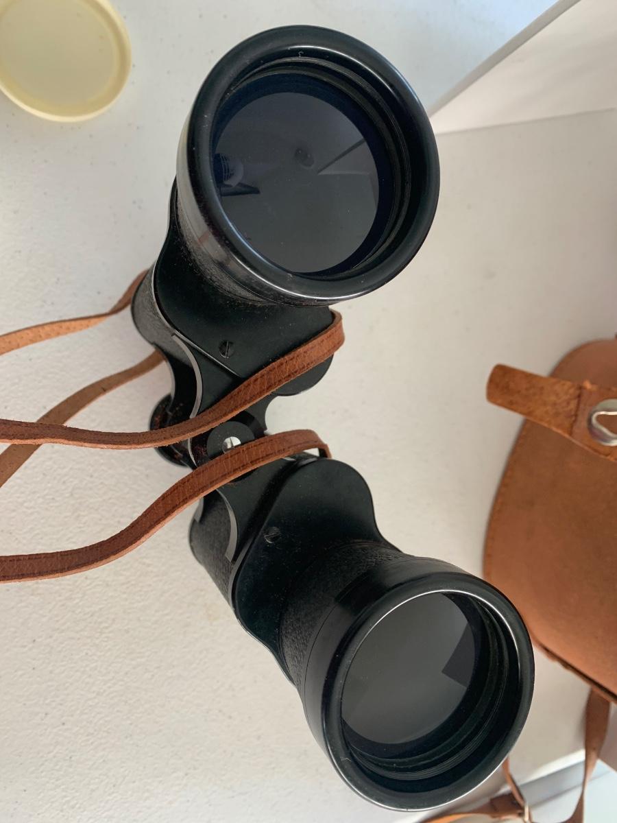 Vintage Omega Binoculars In Leather Case LOT 223