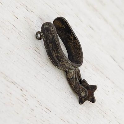 VINTAGE STERLING SPUR CHARM