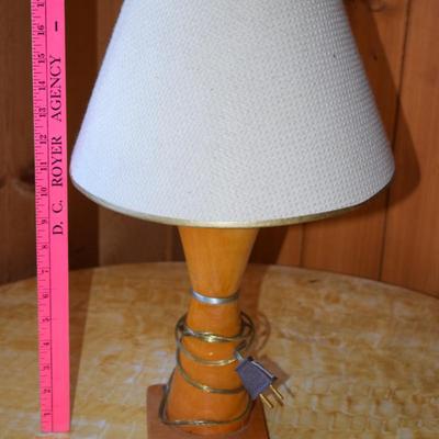 Vintage 50s wooden Lamp
