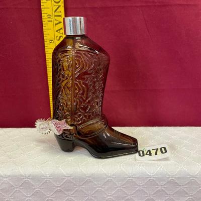 Vtg Avon boot bottle