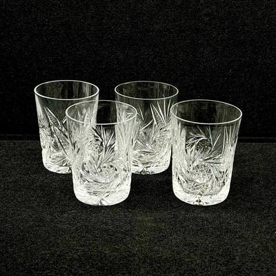 Crystal Pitcher & Four Matching Glasses