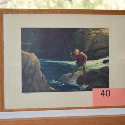 Print of Fly Fisherman