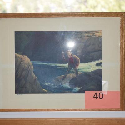 Print of Fly Fisherman