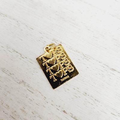 RAINBOW LOVE GOLD TONED CHARM/ PENDANT