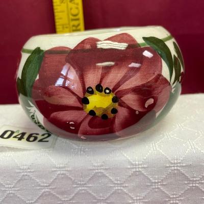 Small floral bowl with small hole in the bottom