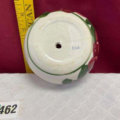 Small floral bowl with small hole in the bottom
