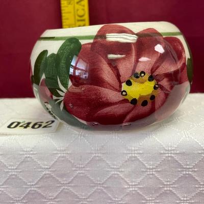 Small floral bowl with small hole in the bottom