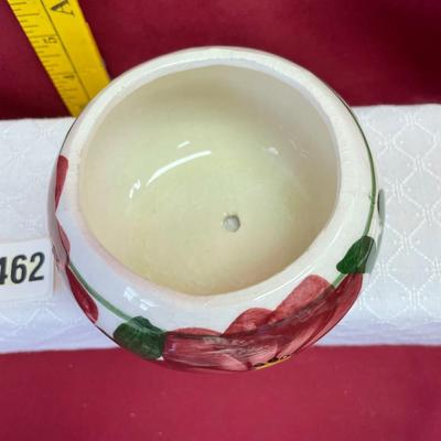 Small floral bowl with small hole in the bottom