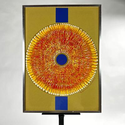 1300 Apollo Moon Disc II #48/75 Signed Screen Print Dennis Hawkins â€˜69