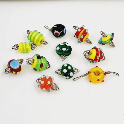HANDCRAFTED GLASS CHARM BEADS